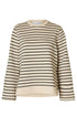Selected Femme elise o-neck wide striped sweat